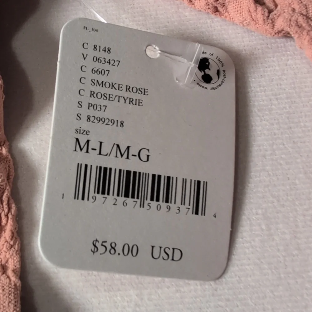 Free People Intimately Have It All Stretchy Long Sleeve Top in Smoke Rose